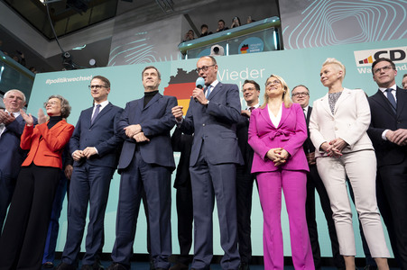 Wahlabend der CDU nach der Bundestagswahl 2025 in Berlin