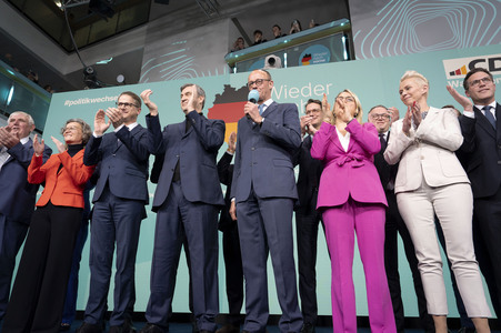 Wahlabend der CDU nach der Bundestagswahl 2025 in Berlin