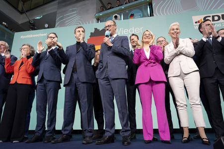 Wahlabend der CDU nach der Bundestagswahl 2025 in Berlin