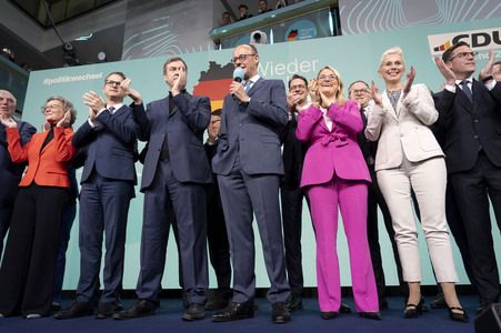 Wahlabend der CDU nach der Bundestagswahl 2025 in Berlin