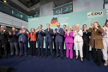 Wahlabend der CDU nach der Bundestagswahl 2025 in Berlin