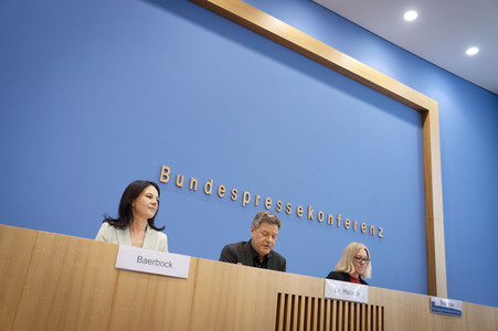 Bundespressekonferenz Bündnis 90/Die Grünen - Zu den Bundestagswahlen in Berlin