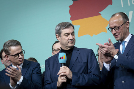 Wahlabend der CDU nach der Bundestagswahl 2025 in Berlin