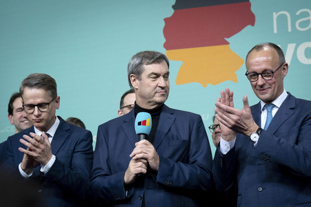 Wahlabend der CDU nach der Bundestagswahl 2025 in Berlin