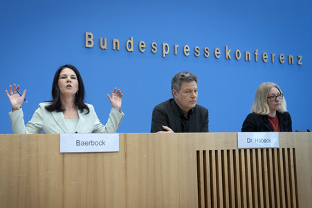 Bundespressekonferenz Bündnis 90/Die Grünen - Zu den Bundestagswahlen in Berlin
