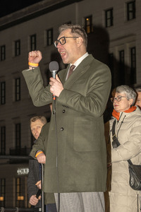 Demonstration zum dritten Jahrestag des Beginns des russischen Angriffskrieges auf die Ukraine in Berlin