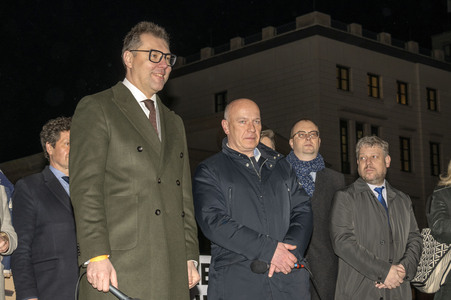 Demonstration zum dritten Jahrestag des Beginns des russischen Angriffskrieges auf die Ukraine in Berlin