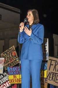 Demonstration zum dritten Jahrestag des Beginns des russischen Angriffskrieges auf die Ukraine in Berlin