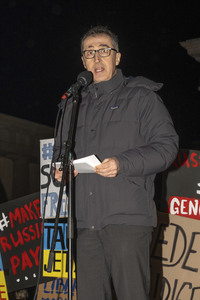 Demonstration zum dritten Jahrestag des Beginns des russischen Angriffskrieges auf die Ukraine in Berlin