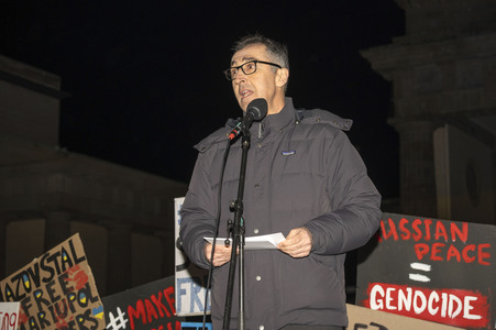 Demonstration zum dritten Jahrestag des Beginns des russischen Angriffskrieges auf die Ukraine in Berlin