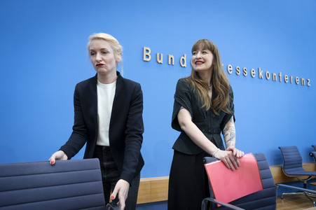 Bundespressekonferenz Die Linke - Zu den Bundestagswahlen in Berlin