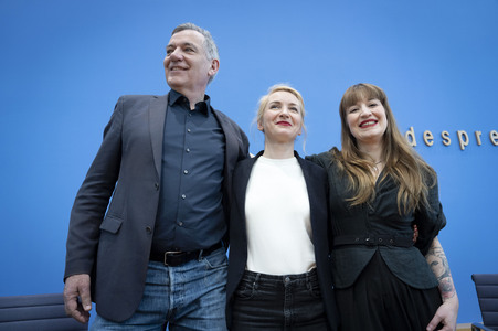 Bundespressekonferenz Die Linke - Zu den Bundestagswahlen in Berlin