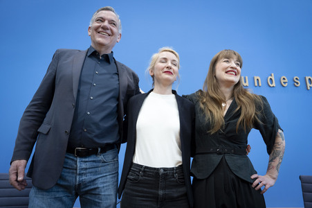 Bundespressekonferenz Die Linke - Zu den Bundestagswahlen in Berlin