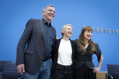 Bundespressekonferenz Die Linke - Zu den Bundestagswahlen in Berlin