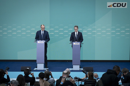 Pressekonferenz nach der Sitzung des CDU-Vorstands in Berlin