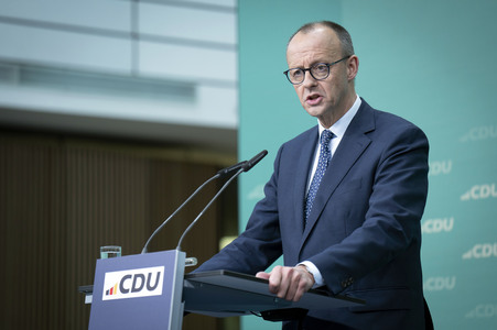 Pressekonferenz nach der Sitzung des CDU-Vorstands in Berlin
