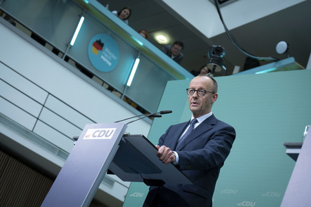 Pressekonferenz nach der Sitzung des CDU-Vorstands in Berlin