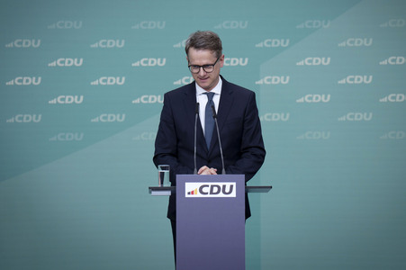 Pressekonferenz nach der Sitzung des CDU-Vorstands in Berlin
