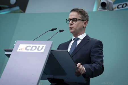 Pressekonferenz nach der Sitzung des CDU-Vorstands in Berlin