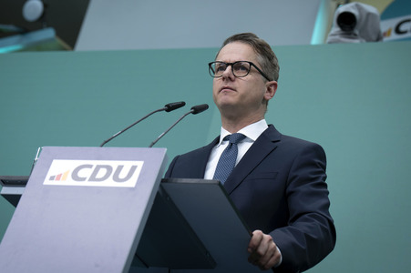 Pressekonferenz nach der Sitzung des CDU-Vorstands in Berlin