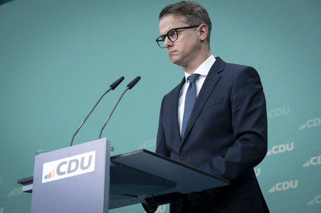 Pressekonferenz nach der Sitzung des CDU-Vorstands in Berlin