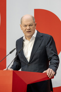 Pressekonferenz der SPD zu den Bundestagswahlen in Berlin