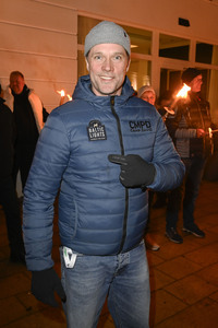 Fackellauf bei den Baltic Lights 2025 auf Usedom