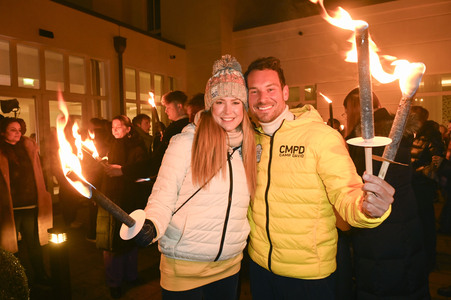 Fackellauf bei den Baltic Lights 2025 auf Usedom