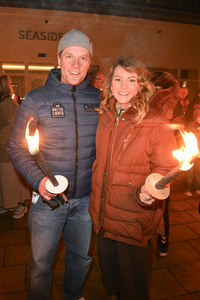 Fackellauf bei den Baltic Lights 2025 auf Usedom