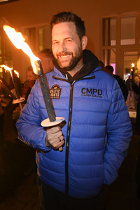 Fackellauf bei den Baltic Lights 2025 auf Usedom