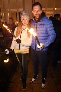 Fackellauf bei den Baltic Lights 2025 auf Usedom