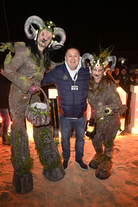 Fackellauf bei den Baltic Lights 2025 auf Usedom