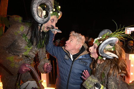 Fackellauf bei den Baltic Lights 2025 auf Usedom