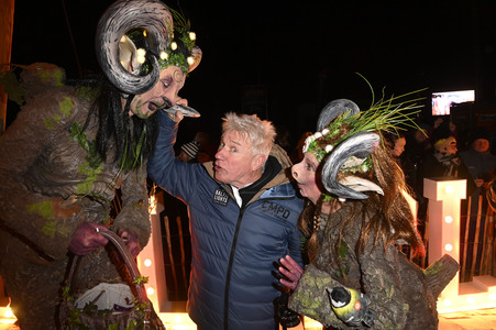 Fackellauf bei den Baltic Lights 2025 auf Usedom