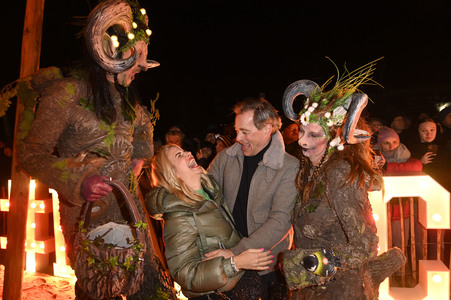 Fackellauf bei den Baltic Lights 2025 auf Usedom