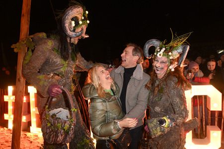 Fackellauf bei den Baltic Lights 2025 auf Usedom