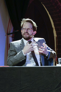 Colum McCann und Jan-Gregor Kremp auf der lit.Cologne 2025 in Köln