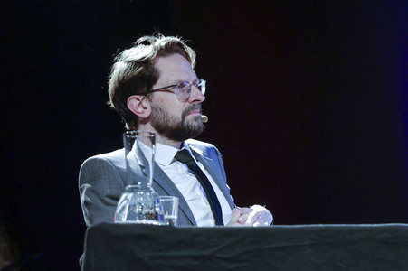 Colum McCann und Jan-Gregor Kremp auf der lit.Cologne 2025 in Köln