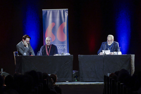 Colum McCann und Jan-Gregor Kremp auf der lit.Cologne 2025 in K