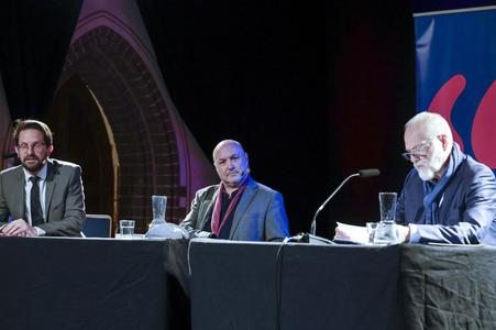 Colum McCann und Jan-Gregor Kremp auf der lit.Cologne 2025 in Köln