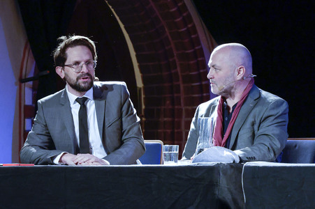 Colum McCann und Jan-Gregor Kremp auf der lit.Cologne 2025 in Köln