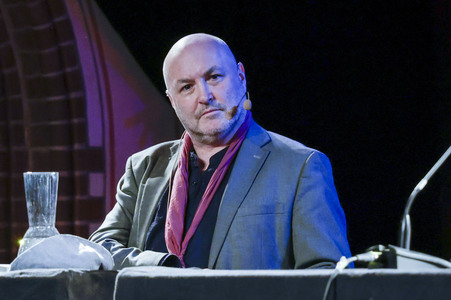 Colum McCann und Jan-Gregor Kremp auf der lit.Cologne 2025 in Köln