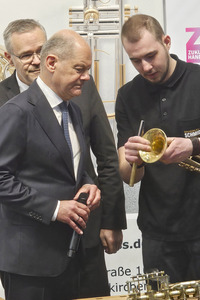 Olaf Scholz auf der Internationalen Handwerksmesse in München