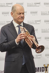 Olaf Scholz auf der Internationalen Handwerksmesse in München