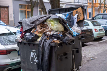 Streik der Stadtreinigung BSR in Berlin