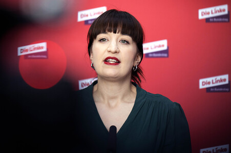 Pressestatement der Partei Die Linke in Berlin