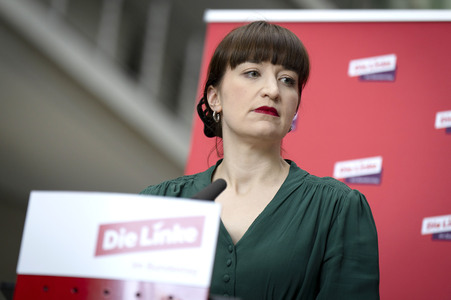 Pressestatement der Partei Die Linke in Berlin