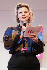 Roberto Saviano und Barbara Auer auf der lit.Cologne 2025 in Köln