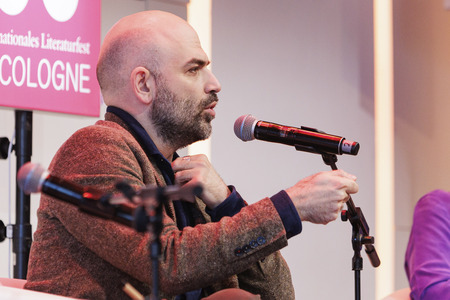 Roberto Saviano und Barbara Auer auf der lit.Cologne 2025 in Köln