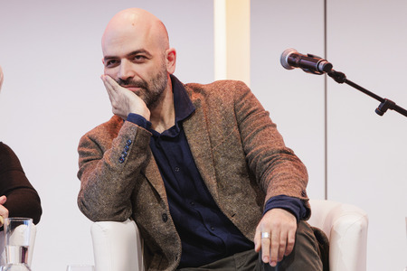 Roberto Saviano und Barbara Auer auf der lit.Cologne 2025 in Köln